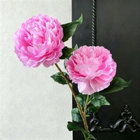 Bunga Artifisial YOPIN-8184 Berbagai Warna 2 Kepala Bunga Peony Sutra untuk Dekorasi Pernikahan, Rumah, dan Dalam Ruangan