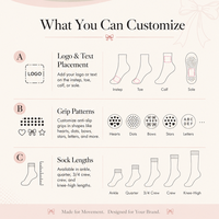 Chaussettes de yoga personnalisées de haute qualité avec logo, antidérapantes, pour le yoga et le Pilates, pour femmes, mi-mollet, avec grip