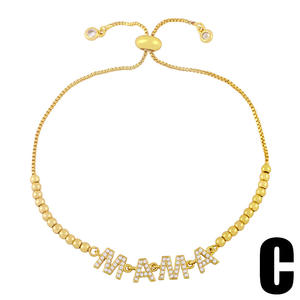 Pulsera de Cadena de Tenis con Letra MOM de Plata de Ley de Lujo, Chapada en Oro, con Circonitas Cúbicas 5A, para el Día de la Madre, Regalo para Mamá - Product Image 5