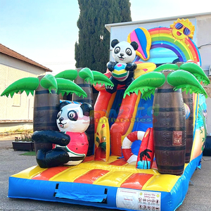Tobogán inflable de panda, castillo inflable para niños, brincolín comercial para fiestas. - Product Image 2