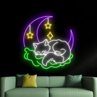 Letreros de Neón Personalizados con Animales, Letreros de Luces LED de Neón para Decoración de Paredes, Dormitorios, Cumpleaños, Bares, Gimnasios
