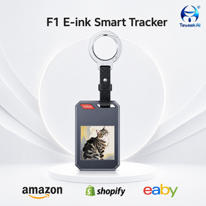 Traceur GPS sans fil F1 avec écran E-Ink, NFC pour informations du propriétaire, étanchéité IP65, pour clés, sacs et colliers d'animaux - Product Image 1