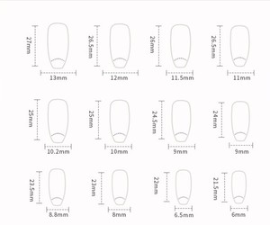 Stock disponible : 24 pièces/ensemble – Ongles à presser carrés plats style français super brillants, couvrance totale, forme cercueil - Product Image 6