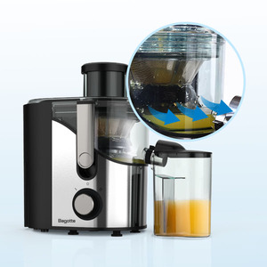 Extracteur de jus multifonctionnel centrifuge pour fruits et légumes, boîtier en acier inoxydable, éjection automatique de la pulpe, silencieux, 600W - Product Image 3