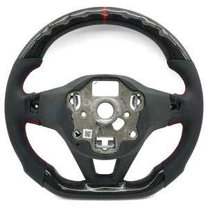 Volante LED de Fibra de Carbono Forjado Personalizado para <span class=keywords><strong>Volkswagen</strong></span> ID7 <span class=keywords><strong>ID3</strong></span> VW MK8 Touareg Golf GTI R, Accesorios Interiores para Automóviles Deportivos - Product Image 2