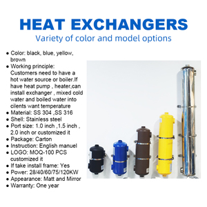 Échangeur de Chaleur Solaire Instantané en Acier Inoxydable pour <span class=keywords><strong>Piscine</strong></span>, Chauffage d'Eau ou d'Air - Product Image 3