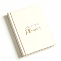 Carnet de notes personnalisé en tissu de coton relié à la main, de qualité supérieure, avec impression personnalisée pour les fêtes