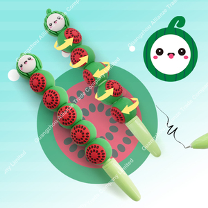 Unisex 6-Style Cute Rotating Combination Gel Pens Klassischer Plastiks tift Schwarz 0,5mm Schreiben Multiple One - Product Image 2