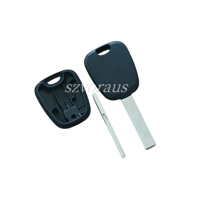 Wholesale Vehicle Keys Transponder Key Shell Blank with HU83 Blade for Peugeot