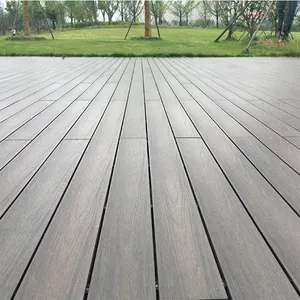 Certification Co-extrusion WPC Flooring Weather Resistance Landscape Garden Exterior Complete Solid Decking For Swimming Pool