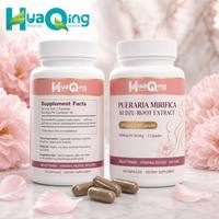 Kapsul Ekstrak Pueraria Mirifica 500mg Akar Kudzu 1000mg Per Sajian 60 Kapsul Suplemen Makanan untuk Wanita