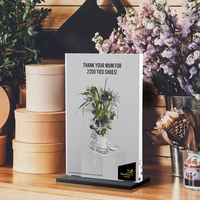 Sur mesure personnalisé A3 A4 A5 A6 acrylique comptoir présentoir permanent support prix Menu cadre Business Sign Holder avec aimants