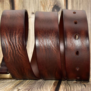 Cinturón de Cuero Genuino para Hombre ZENOS, de Alta Calidad, Estilo Retro, con Hebilla de Cobre Superior, Duradero y Ligero - Product Image 4