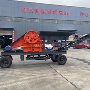 מכירה ישירה מהמפעל, מגרסת לסת ניידת 300*500 עם מנוע, לריסוק חצץ נהרות, גרניט, סלע ואבן גיר - Product Image 3