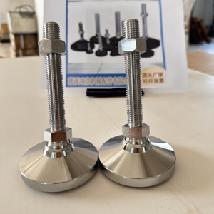 Nhiệm Vụ Nặng Nề Thép San Lấp Mặt Bàn Chân Cơ Sở 80Mm M16 M20 Xoay Chân Levelers Đồ Nội Thất Chân Cho Máy San Lấp Mặt Bàn Chân - Product Image 5