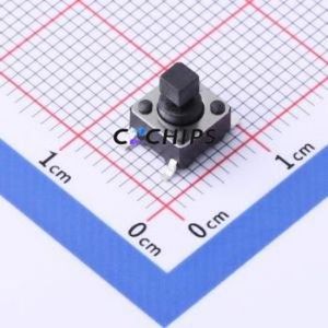 TS-KG02ST-BB73F Tactile Switch SMD-4P,6x6mm Switch Single Pole Single Throw Rectangle Button 2.5N Vertical Mount - Product Image 1