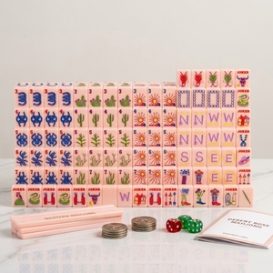 Ensemble de Mahjong de Luxe Écologique et Durable pour la Famille - Tuiles en Acrylique/Lucite - Portable et Résistant à l'Eau pour <span class=keywords><strong>Bar</strong></span>, Voyage et Jeux - Product Image 3