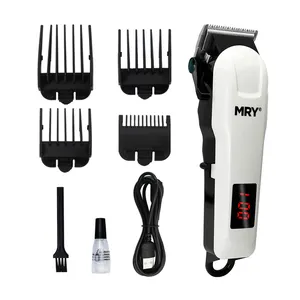 2024 nouveau Style professionnel DC 5V USB tondeuse à cheveux électrique ensemble lame réglable affichage LED sans fil ménage tondeuse à cheveux