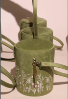 Boîte cadeau verte personnalisée, broderie de perles et de paillettes, emballage de dessert pour festival, boîte en carton, velours, mariage, luxe, Ramadan, boîtes à chocolat