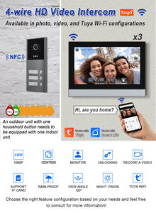 XSL - Mejor <span class=keywords><strong>Precio</strong></span>, Videoportero Inteligente con Pantalla Táctil IPS de 10 Pulgadas, 1080P, Compatible con la Aplicación Tuya, Tarjeta IC, Resistente al Agua, Ideal para Apartamentos - Product Image 4
