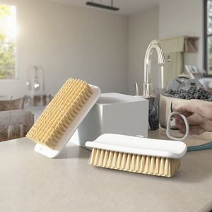 Cepillo de limpieza de estropajo de microfibra suave y grande ecológico, mango de plástico, uso de suelo de lavado duradero para zapatos, ropa, cocina - Product Image 5