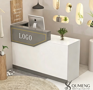 Z Minimalist Modern Durable MDF Eco-Friendly Cash Register <b>Desk</b> <b>for</b> Hotel Spa Beauty <b>Salon</b> Supermarket Hospital School - Product Image 1