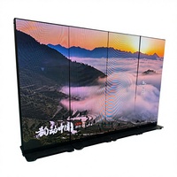 Écran LED sur pied P1.86 pour affichage publicitaire en centre commercial, couleur intégrale, étanche IP65, support au sol