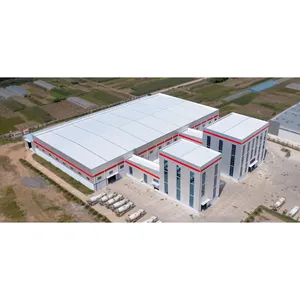 High rise steel structure building metal framed showroom roof construct office industrial warehouse prefab