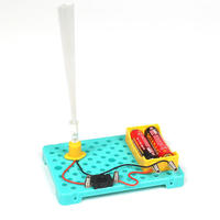 Kit de Materiales Tecnológicos DIY, Juego de Luces de Fibra Óptica de 7 Colores, Lámpara que Cambia de Color, Kit de Bricolaje para Estudiantes Escolares