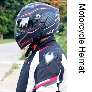 Hot bán xe máy Mũ bảo hiểm đầy đủ mặt Racing ABS xe máy Phụ kiện bluetooth Mũ bảo hiểm xe máy Predator xe máy Mũ bảo hiểm - Product Image 6