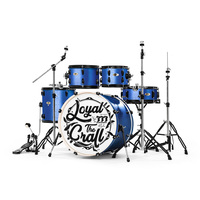 Professional 2025 Jazz Drum Set 5-Pc-Birch Wood Shells W/ Cowhide Heads for Studio & Live Touring