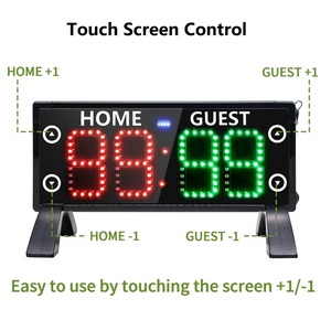 便携式触摸屏控制电子记分员板LED数字记分牌篮球排球比赛得分 - Product Image 3