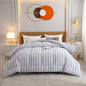 Handmade 100% Polyester Quilted Comforter Home Hotel <strong>Bedding</strong> <strong>Set</strong> in <strong>Plain</strong> Pattern Available in Super King Size - Product Image 1