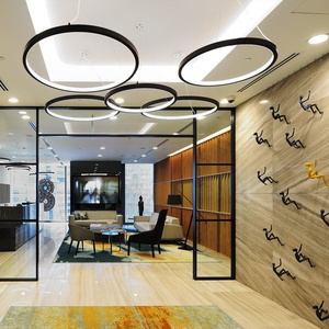 Plafonnier LED circulaire à profil linéaire 24V DALI DMX512 noir thermolaqué pour bureau, modèle <span class=keywords><strong>2026</strong></span>, de Zhongshan - Product Image 5