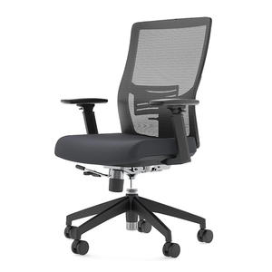 Sedia da Ufficio Ergonomica Girevole con Schienale Regolabile in Altezza, Prodotta in Cina, Seduta in Tessuto con Imbottitura in Schiuma Sagomata - Product Image 3