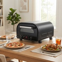 Four à pizza miniature en acier inoxydable, portable, pour la cuisson à domicile et en extérieur