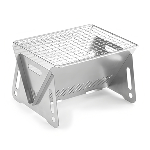 Thép không gỉ mini xách tay than nướng di động nhỏ BBQ nướng - Product Image 1