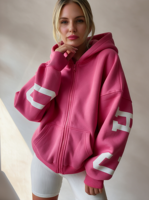 Ensemble sweat à capuche et pantalon pour femme, taille XXXL, à pois, en molleton de coton, coupe ample, style streetwear décontracté