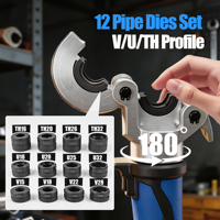 Pince à sertir électrique SWANSOFT 18V, hydraulique, avec contour V/U/TH, pour tuyaux en acier inoxydable et tuyaux composites