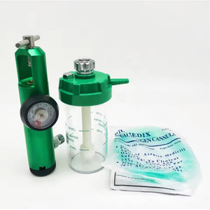 Régulateur de pression de bouteille d'oxygène médical anti-chute CGA540 & CGA870 avec manomètre pour gaz CO2 - Product Image 1