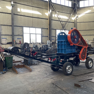 Concasseur à mâchoires mobile diesel PE220x350 avec convoyeur pour zones sans électricité. Concasseur à mâchoires, concasseur à mâchoires domestique - Product Image 3