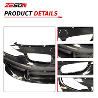 ZESON Serat Karbon Asli Model 3D Fascia Bumper Depan untuk BMW M3 F80 M4 F82 F83 2014-2018