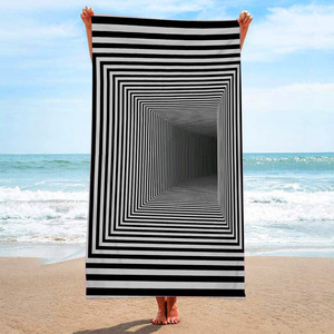 Toalla de playa de microfibra impresa de secado rápido sin arena, extra personalizada de viaje al por mayor/ - Product Image 4