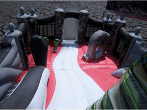 Casa Inflable de Terror para Halloween, Diseño de Mansión Espeluznante, Tobogán Grande, Material de PVC Ecológico, Capacidad para 12 Personas, para Exteriores - Product Image 5