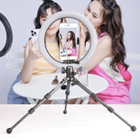 Paket Live Streaming Penjualan Panas, Tripod Mini Ringan Berbahan Serat Karbon untuk Ponsel dan Kamera Digital