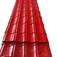 Tuiles de toiture en PVC ondulé miniatures de calibre 24, revêtues de couleur, pour services de pliage/soudage d'entrepôts, certifiées BIS