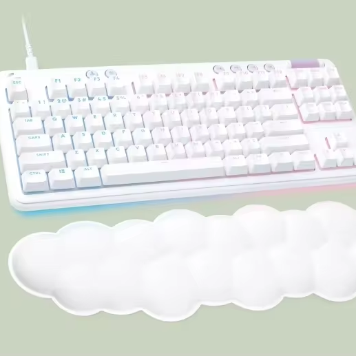 Logi-tech G713 Gaming Keyboard Compact 87 Key Wired Keyboard With a Cloud-Soft Palmrest  RGB Lighting