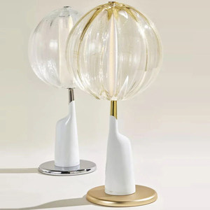 Crystal Table Lamp E27 <b>LED</b> Night Light Geometric Solid Design For Bedroom Living Room Decorative Lamp With Switch Control - Product Image 1