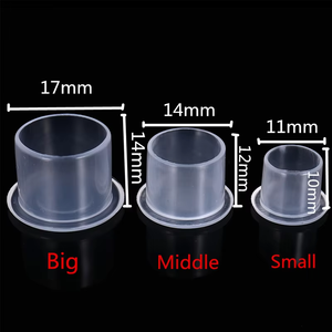 ถ้วยหมึกสักพลาสติกหลากสีพร้อมฐาน อุปกรณ์เสริมสีสำหรับการสักถาวร - Product Image 5