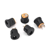 Kit de connecteurs femelles à visser sur panneau 3 broches 5,5 mm x 2,1 mm / 2,5 mm, prise d'alimentation CC DC-022A